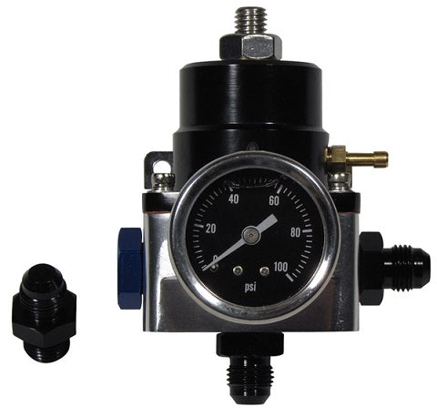 UNIVERSAL Adjustable Fuel Pressure Regulator w/ Fittings & Gauge 35-70 PSI