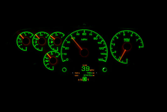 1955-1959 Chevrolet Pickup Only HDX System, Silver Face HDX-55C-PU-S