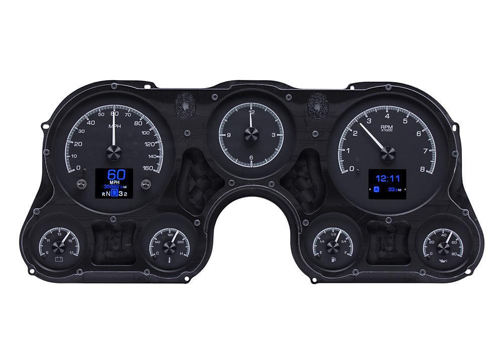 1967-1972 Chevrolet / GMC Pickup HDX System, Black Face HDX-67C-PU-K