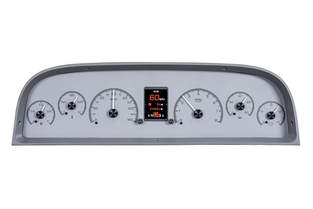 1960-1963 Chevrolet Pickup HDX System, Silver Face HDX-60C-PU-S