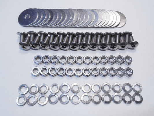 1947-1987 BOLT KIT REAR FENDERS POLISHED STAINLESS STEEL BUTTON LARGE PHILLIPS HEAD CHEVROLET GMC TRUCK