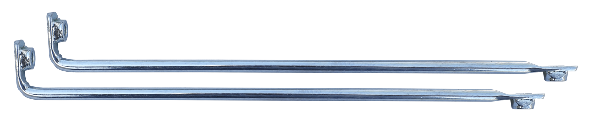 1973-1987 BEDSIDE BRACE SET FLEETSIDE CHROME PLATED 2PC CHEVROLET GMC TRUCK