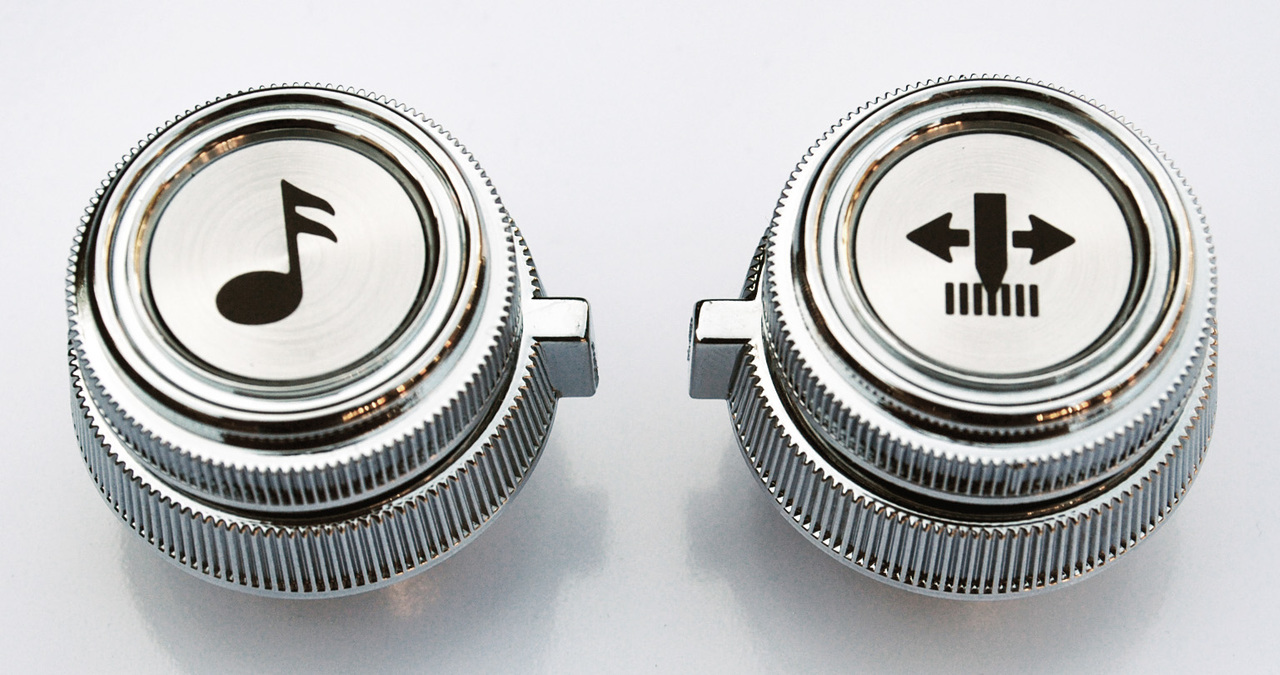 1978-1987 RADIO KNOBS CHROME CHEVROLET GMC TRUCK