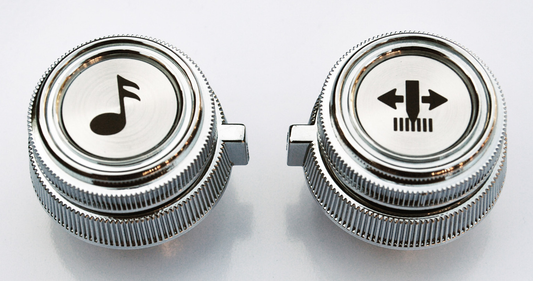 1978-1987 RADIO KNOBS CHROME CHEVROLET GMC TRUCK