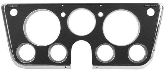 1969-1972 DASH BEZEL BLACK WITH CHROME TRIM CHEVROLET GMC TRUCK