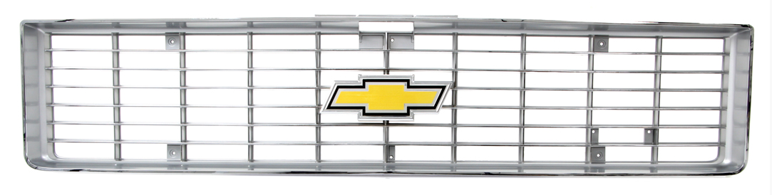 1973-1974 Chevrolet Only - Premium Grille - OE Style - Chrome Trim w/ Foil Bowtie Emblem