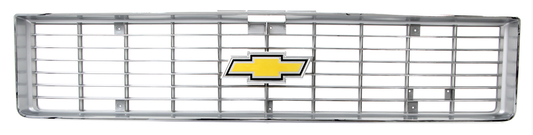1973-1974 Chevrolet Only - Premium Grille - OE Style - Chrome Trim w/ Foil Bowtie Emblem