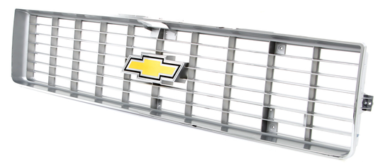 1973-1974 Chevrolet Only - Premium Grille - OE Style - Chrome Trim w/ Foil Bowtie Emblem
