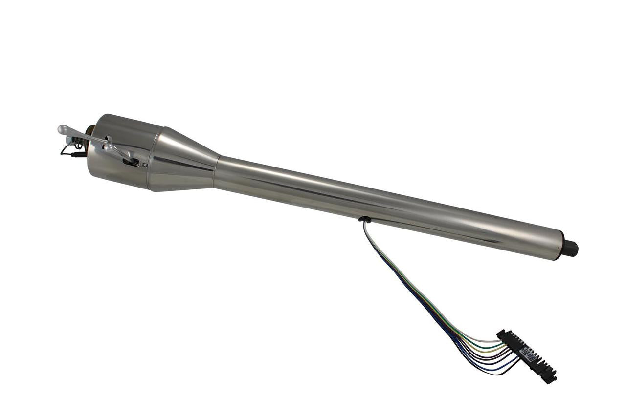 1947-1959 Flaming River Tilt Steering Column Floor Shift Polished Stainless Finish