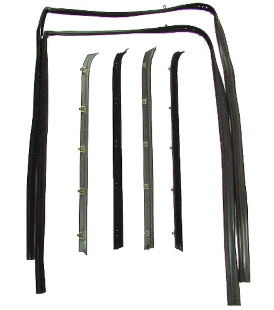 1981-1987 BELTLINE MOLDING & GLASS RUN CHANNEL KIT LH=RH 6PC CHEVROLET TRUCK