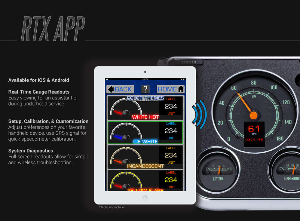 1973-1975 Chevrolet Truck Dakota Digital RTX Analog & Digital Instrument System