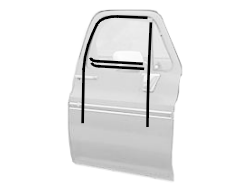 1964-1966 WINDOW CHANNEL SUPERKIT AUTHENTIC FELTKIT + DIVISION BARS & UPPER CHANNELS 8 PIECES CHROME CHEVROLET GMC TRUCK