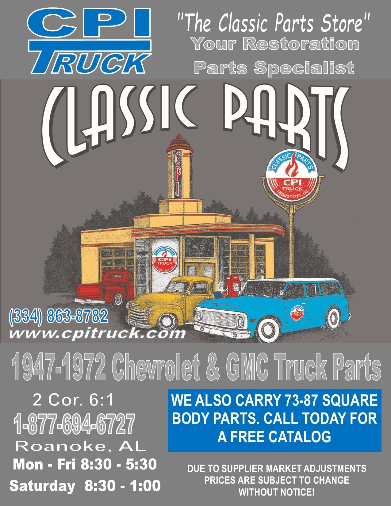 19471972 CHEVROLET GMC TRUCK PARTS CATALOG CPI Truck