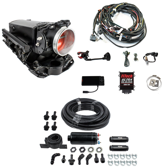 Ultra Ram 650 HP Chevy Small Block EFI System With Inline Fuel Delivery & Regulator Master Kit