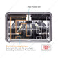 ULTRALIT - Heated 4" X 6" LED Headlight With Polycarbonate Lens & Housing - High Beam