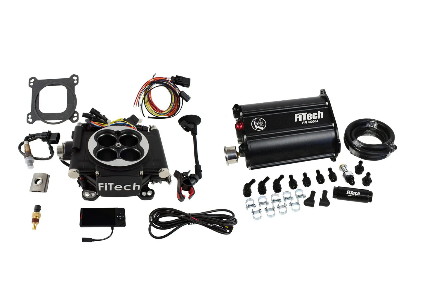 Go EFI 4 600 HP Matte Black EFI System With Force Fuel Delivery Master Kit