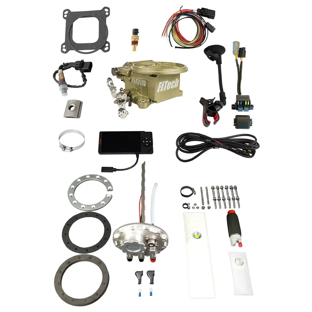 Go EFI 2 Barrel 400 HP Classic Gold EFI System With Go Fuel Returnless In-Tank Module Master Kit