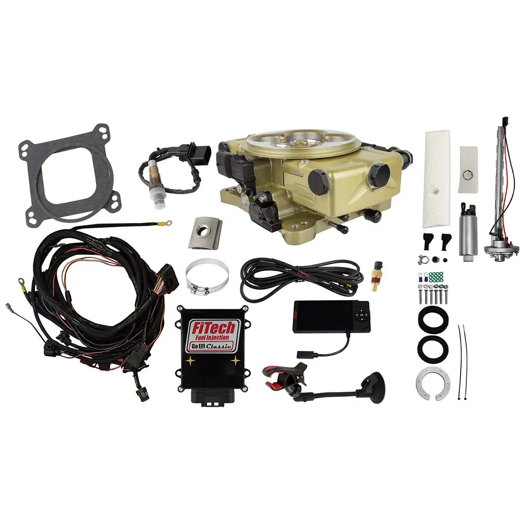 Go EFI Classic Gold 650 HP EFI System With Go Fuel In-Tank Regulated Pump 340 LPH Master Kit