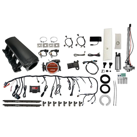 Ultimate LS 750 HP EFI System With Long Runner Cathedral Intake & Go Fuel In-Tank Regulated Pump 340 LPH Master Kit