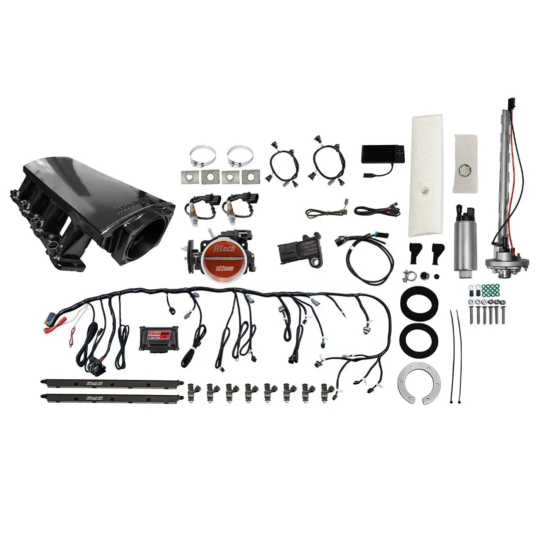 Ultimate LS 750 HP EFI System With Short LS3 Port Intake & Go Fuel In-Tank Regulated Pump 340 LPH Master Kit