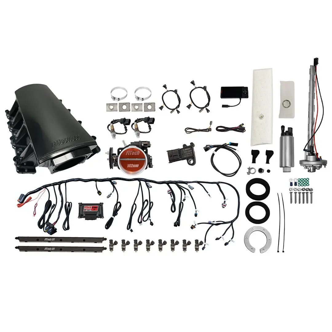 Ultimate LS 750 HP EFI System With Short LS7 Port Intake & Go Fuel In-Tank Regulated Pump 340 LPH Master Kit