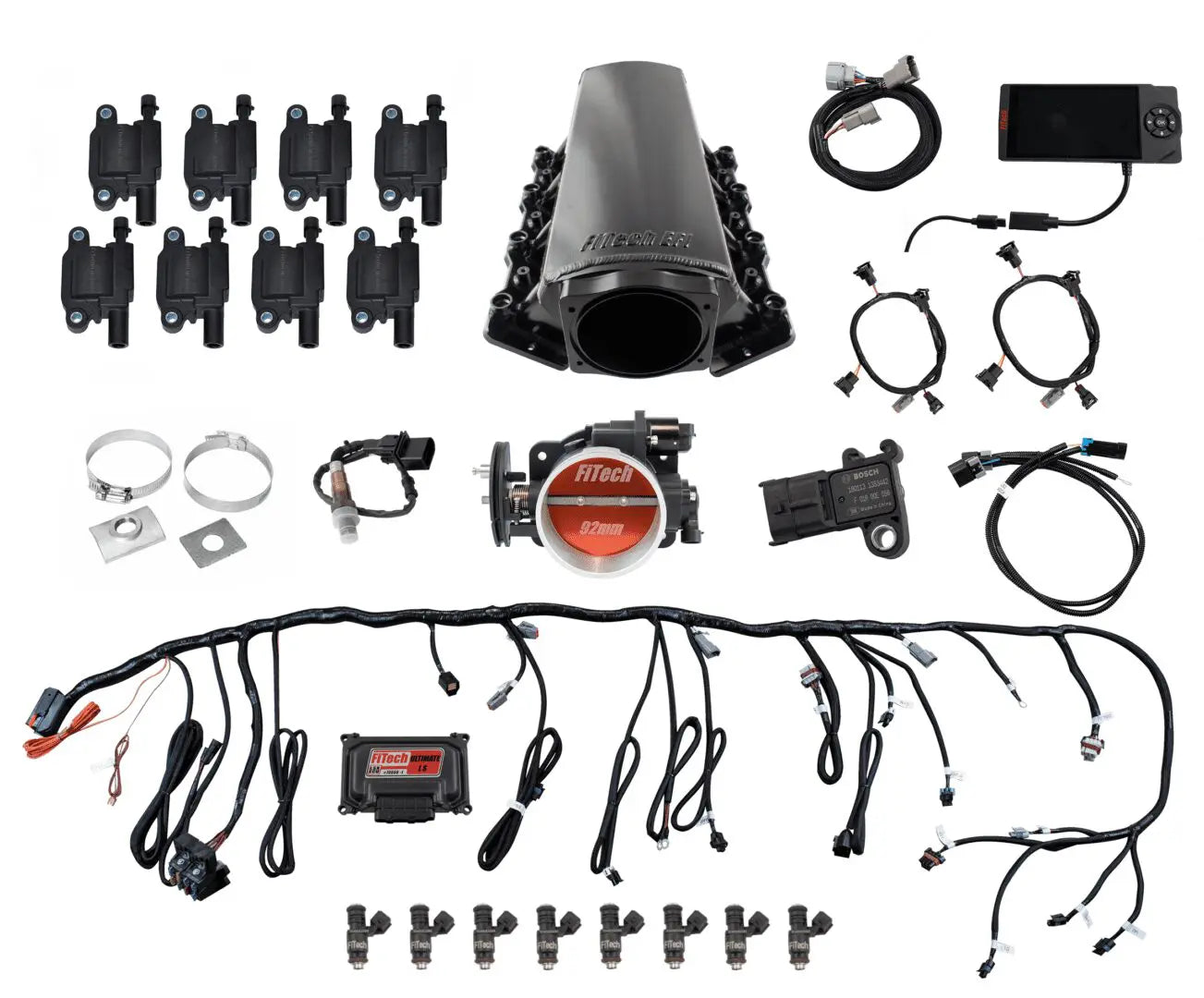 Ultimate LS 500 HP EFI System With Short Cathedral Intake & LS3 Coil Pack Set