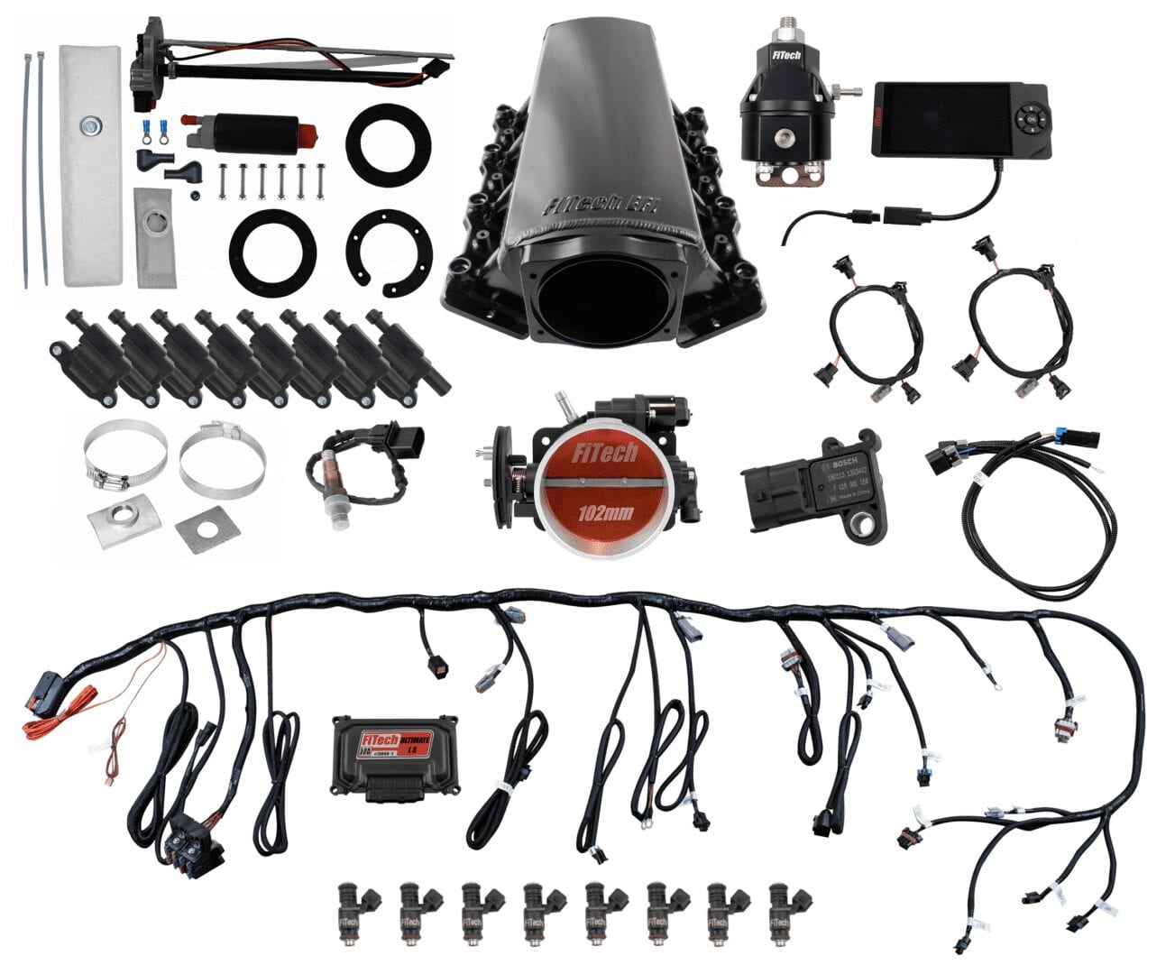 Ultimate LS Master Kit 70003 w/ 50015 Go-Fuel In-Tank Module, 54001 regulator, w/ coil pack set