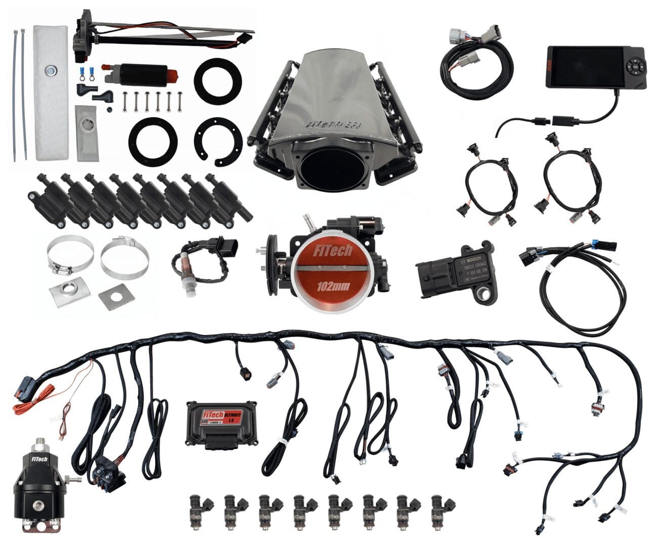 78614 Ultimate LS Master Kit 70014 w/ 50015 Go-Fuel In-Tank Module, 54001 regulator, w/ coil pack set