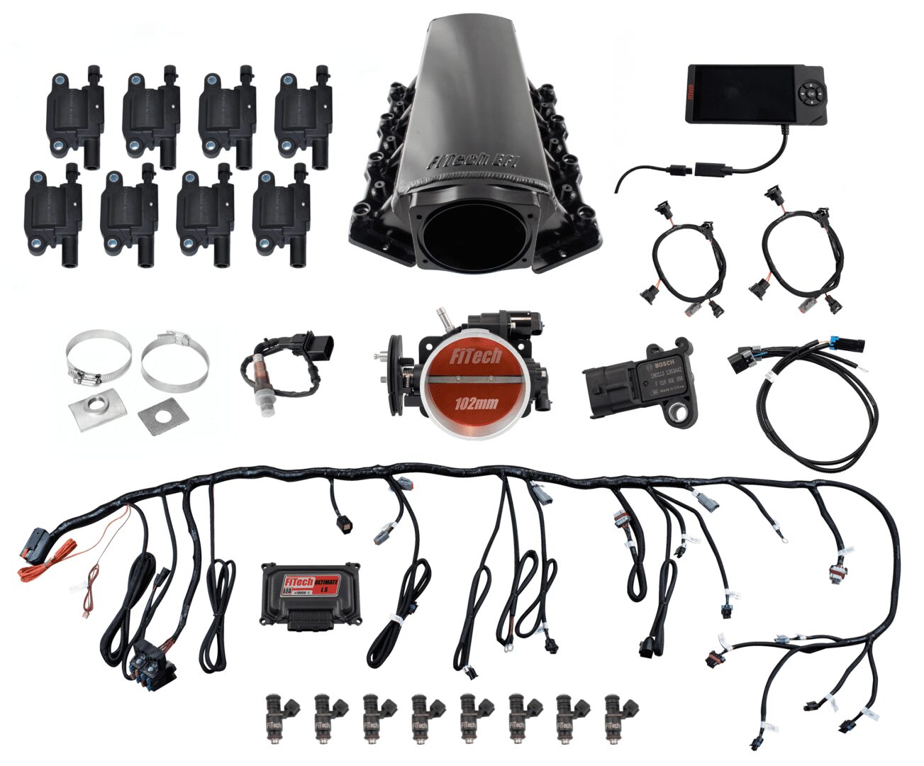 Ultimate LS Tall for LS1/LS2/LS6 – 750HP w/o Trans Control for truck accessories, w/ led coil pack set