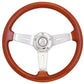 Flaming River Woody's III Mahogany / Chrome 3 Spoke Wheel