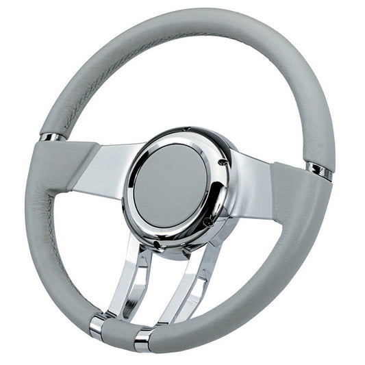 Waterfall Steering Wheel By Flaming River - Light Gray