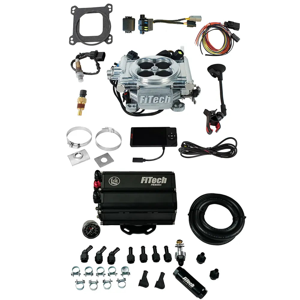 Go EFI 4 600 HP Bright Aluminum EFI System With Force Fuel Delivery Master Kit