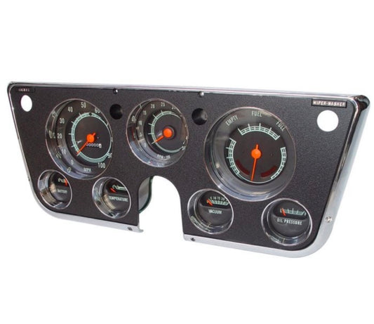 1969–1972 Chevrolet GMC Complete Gauge Cluster with 8K Tachometer & Clock Conversion