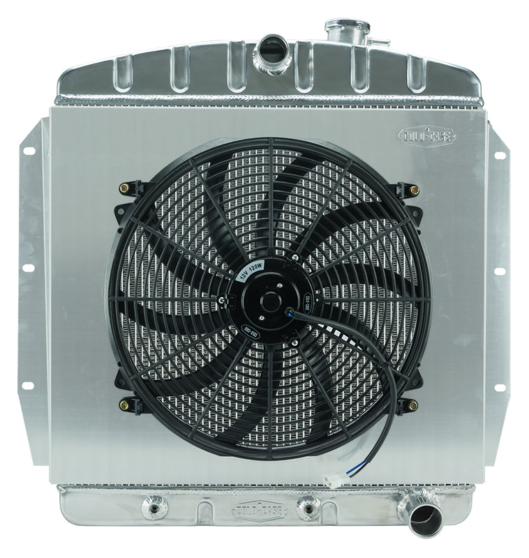 1955-1959 Chevy Truck Aluminum Performance Radiator and 16" Fan Kit FREE SHIPPING