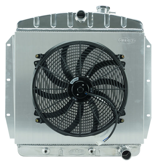 1955-1959 Chevy Truck Aluminum Performance Radiator and 16" Fan Kit FREE SHIPPING