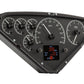 1955-1959 Chevrolet Truck Dakota Digital HDX Analog & Digital Instrument System - Black Alloy Background