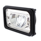 ULTRALIT - Heated 4" X 6" LED Headlight With Glass Lens & Aluminum Housing - Low Beam - Chrome