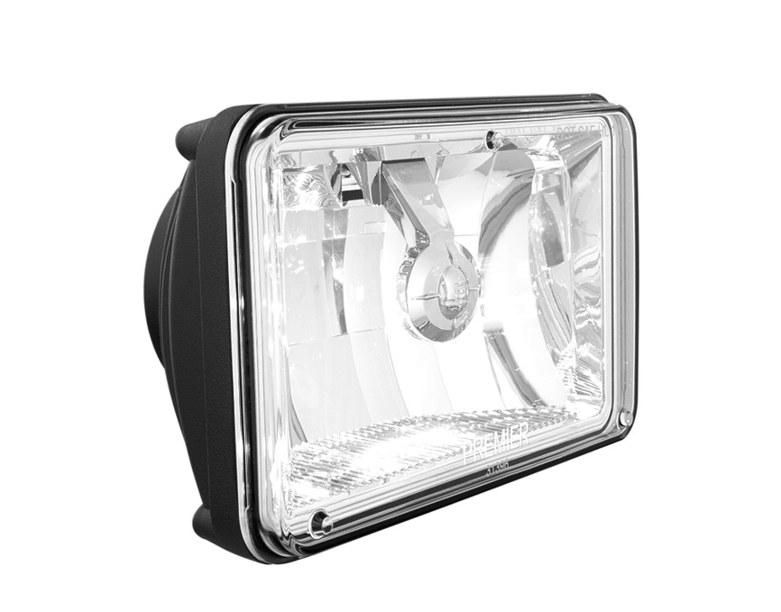ULTRALIT - Single High Power CREE LED 4" X 6" Headlight - High Beam