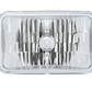 4" X 6" Crystal Rectangular Headlight, Glass Lens - High Beam