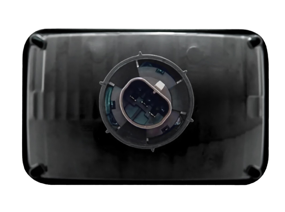 4" X 6" Crystal Rectangular Headlight, Glass Lens - High Beam
