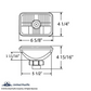 4" X 6" Crystal Rectangular Headlight, Glass Lens - High Beam