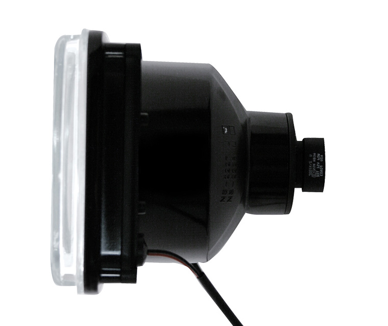 4" X 6" Crystal Projection Headlight With 6 White LED Position Light - High Beam
