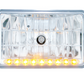 ULTRALIT - 4" X 6" Crystal Headlight With 9 Amber LED Position Light - High Beam