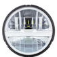 UNIVERSAL ULTRALIT - 8 High Power LED 5-3/4" Headlight - Silver