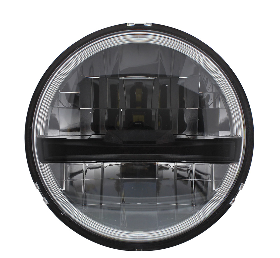 UNIVERSAL ULTRALIT - 8 High Power LED 5-3/4" Headlight - Black