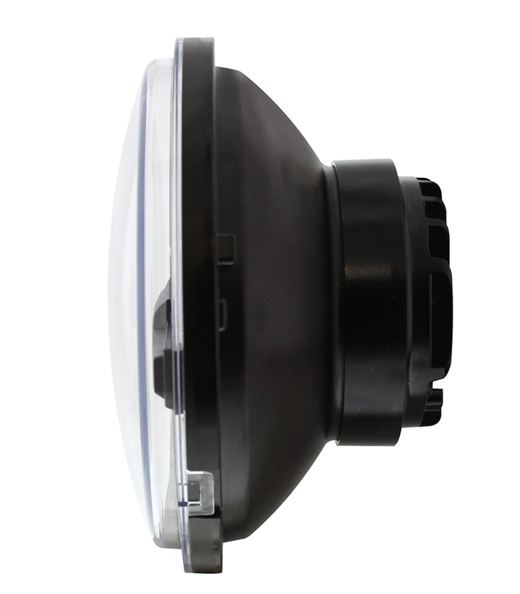 UNIVERSAL ULTRALIT - 8 High Power LED 5-3/4" Headlight - Black