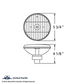 UNIVERSAL ULTRALIT - 5-3/4" Crystal Headlight, Glass Lens