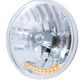 7" Crystal Headlight with Amber LED Turn Signal Must be wired