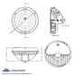 ULTRALIT - Heated 5" X 7" LED Headlight With Polycarbonate Lens & Housing