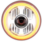 UNIVERSAL ULTRALIT - High Power LED 7" Projection Headlight With Dual Color LED Position Halo Ring